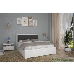 Двоспальне ліжко (підйомний механізм) Mebigrand Торонто Люкс Т4 Білий/Аляска 27 160х200