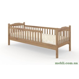 Дитяче ліжко Mebigrand Каріна Горіх світлий 80х190 з бортиками