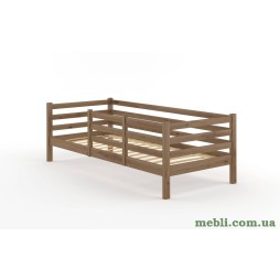 Дитяче ліжко Mebigrand Ніка Горіх світлий 80х190 з бортиками