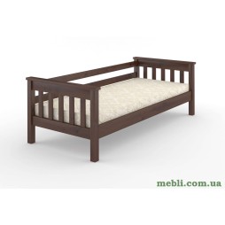 Дитяче ліжко Mebigrand Скандинавія Літл Горіх лісовий 80х200 з заднім бортиком