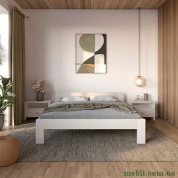 Двоспальне дерев'яне ліжко Mebigrand Делі Бежевий (S2005Y50R) 180х200