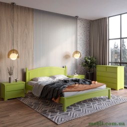 Двоспальне дерев'яне ліжко Mebigrand Мангеттен Н Лайм (S3050G70Y) 160х200
