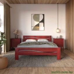 Двоспальне дерев'яне ліжко Mebigrand Неаполь Махонь 180х200