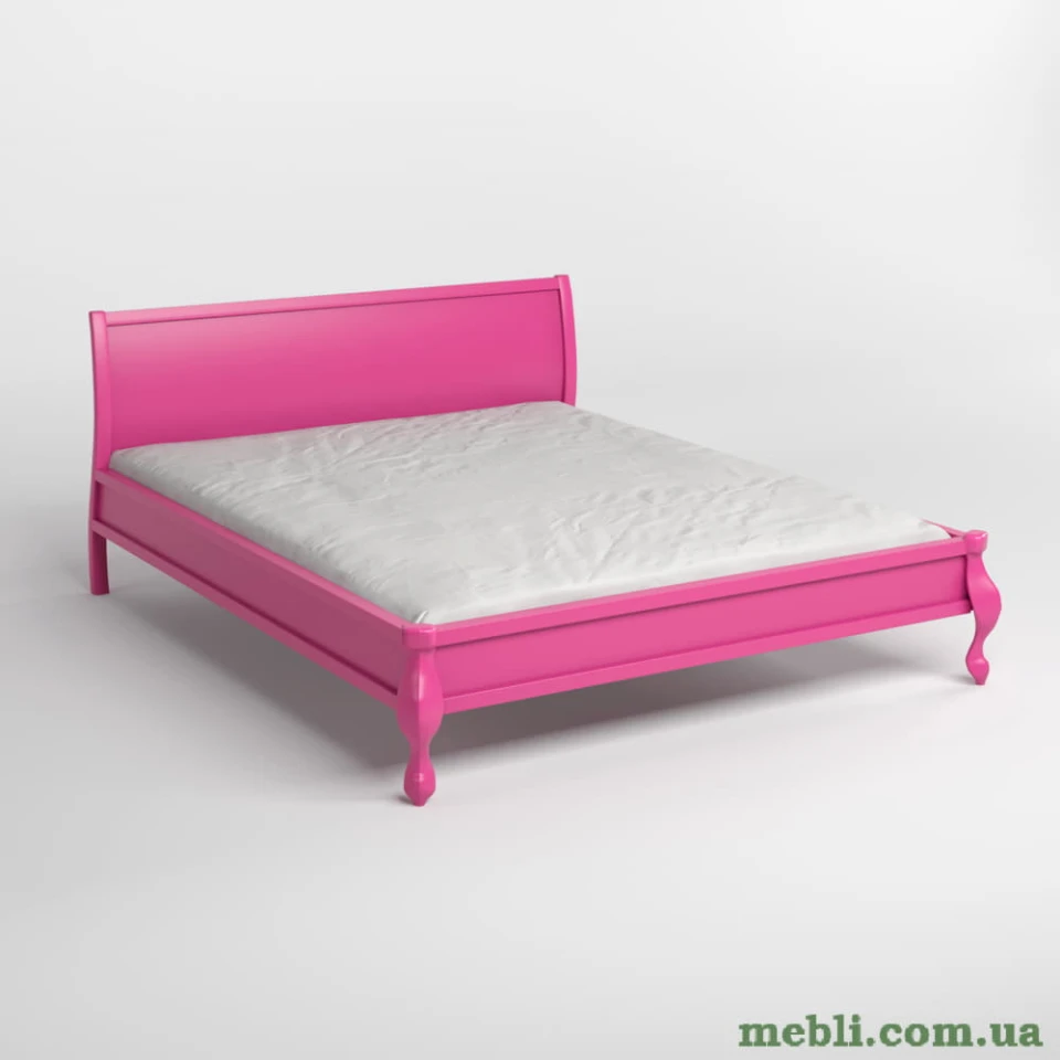 Двоспальне дерев'яне ліжко Mebigrand Палермо Рожевий (S2060R30B) 160х190