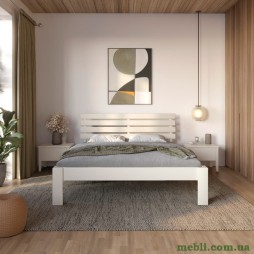 Двоспальне дерев'яне ліжко Mebigrand Техас Айворі (S0505Y30R) 140х200