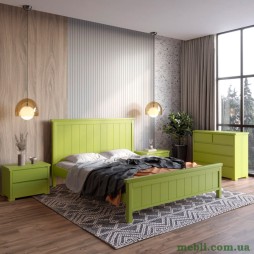 Двоспальне дерев'яне ліжко Mebigrand Вірджинія Лайм (S3050G70Y) 180х200
