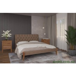 Односпальне ліжко Mebigrand Рим ТК Горіх світлий/Аляска 02 90х190