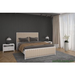 Односпальне ліжко Mebigrand Відень Білий/Аляска 23 80х200