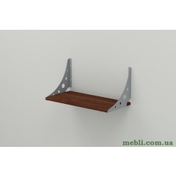 Полиця настінна Ханді 2 240x500x240 метал Сірий ДСП Венге