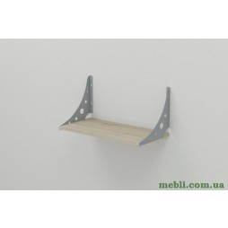 Полиця настінна Ханді 2 240x500x240 метал Сірий ДСП Сонома