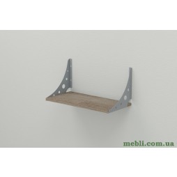Полиця настінна Ханді 2 240x500x240 метал Сірий ДСП Сонома Трюфель
