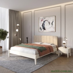 Односпальне дерев'яне ліжко Mebigrand Лондон ДК Айворі (S0505Y30R)/Аляска 23 (Бежевий) Б1 70х200