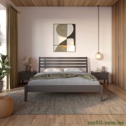 Односпальне ліжко Mebigrand Челсі Графітовий (RAL9011) 90х190