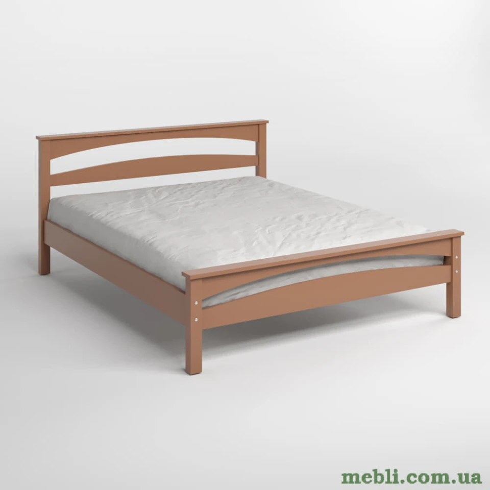 Полуторне дерев'яне ліжко Mebigrand Чикаго Сіті Коричневий (RAL8025) 120х200