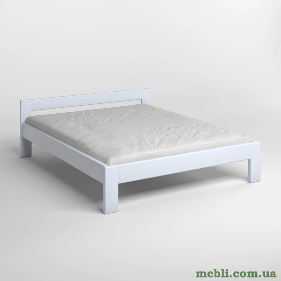 Полуторне дерев'яне ліжко Mebigrand Делі Сіро-блакитний (S2010R80B) 120х190