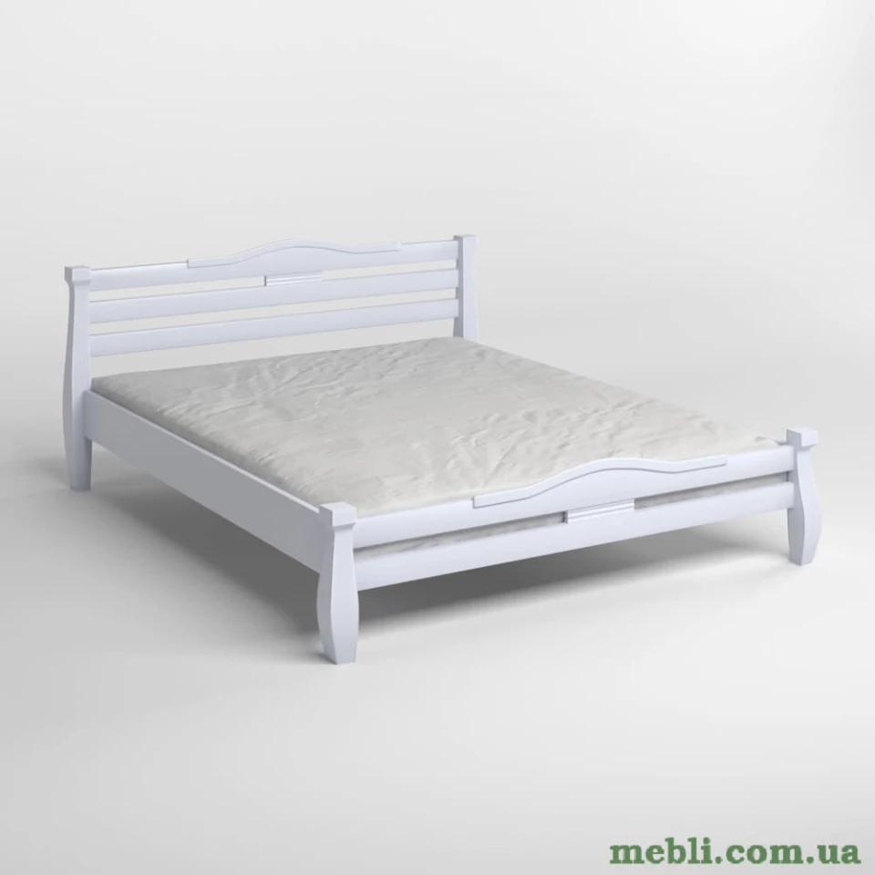 Полуторне дерев'яне ліжко Mebigrand Монако Сіро-блакитний (S2010R80B) 120х190