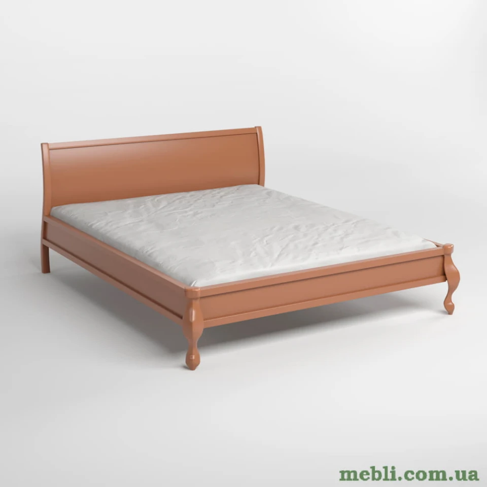 Полуторне дерев'яне ліжко Mebigrand Палермо Коричневий (RAL8025) 120х200