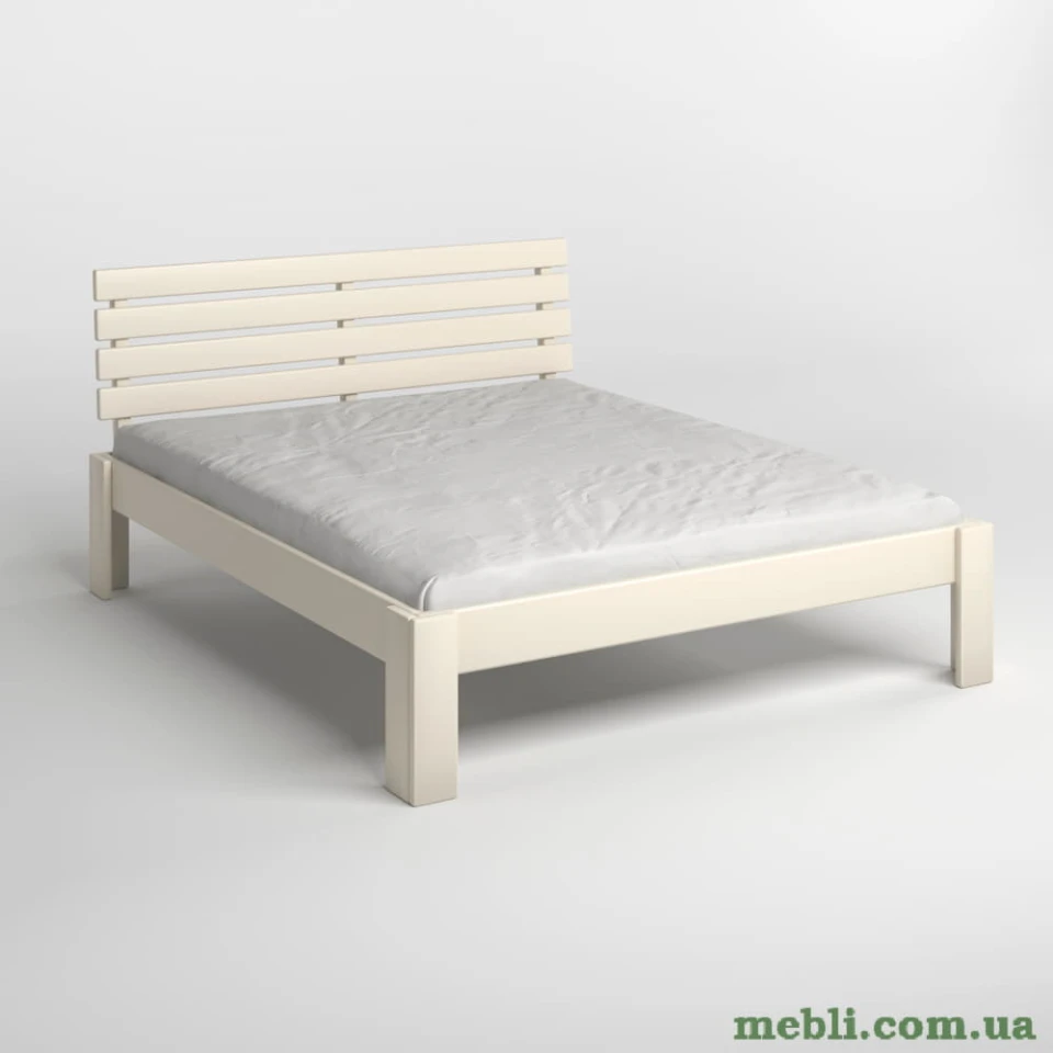 Полуторне дерев'яне ліжко Mebigrand Техас Айворі (S0505Y30R) 120х190