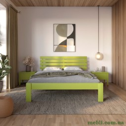 Полуторне дерев'яне ліжко Mebigrand Техас Лайм (S3050G70Y) 120х200