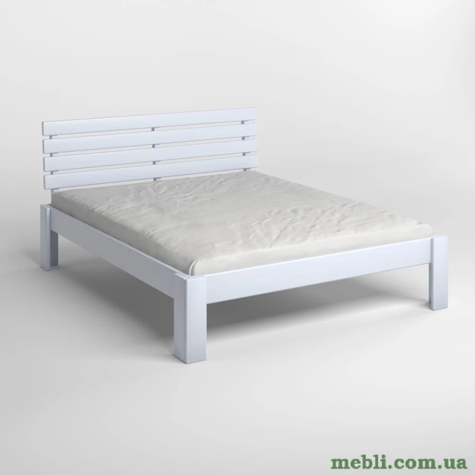 Полуторне дерев'яне ліжко Mebigrand Техас Сіро-блакитний (S2010R80B) 120х190
