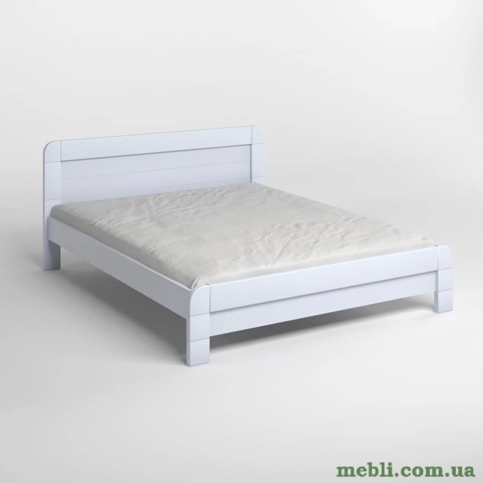 Полуторне дерев'яне ліжко Mebigrand Тоскана Сіро-блакитний (S2010R80B) 120х200